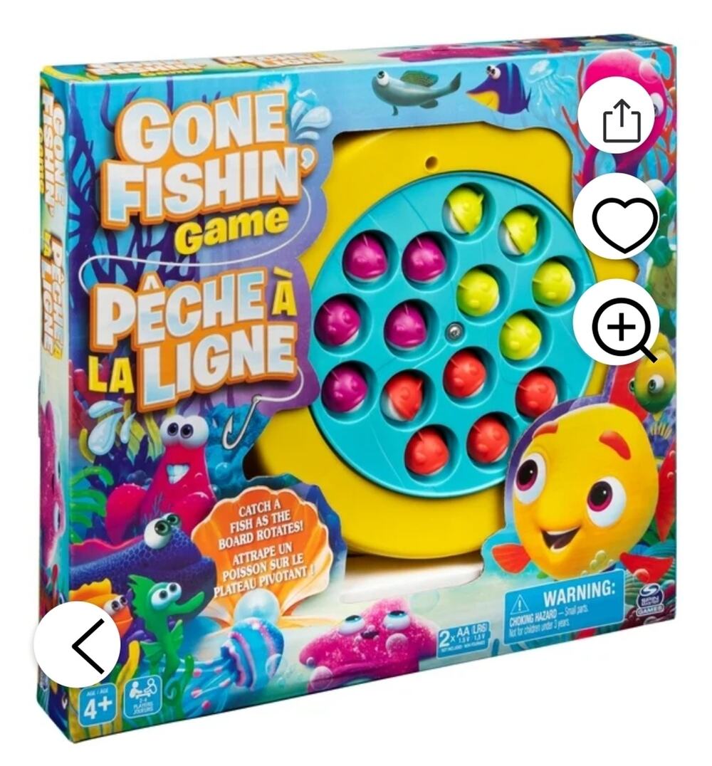 Set of 2 New Gone Fishin Board Game For Kids Families Age Four And Up